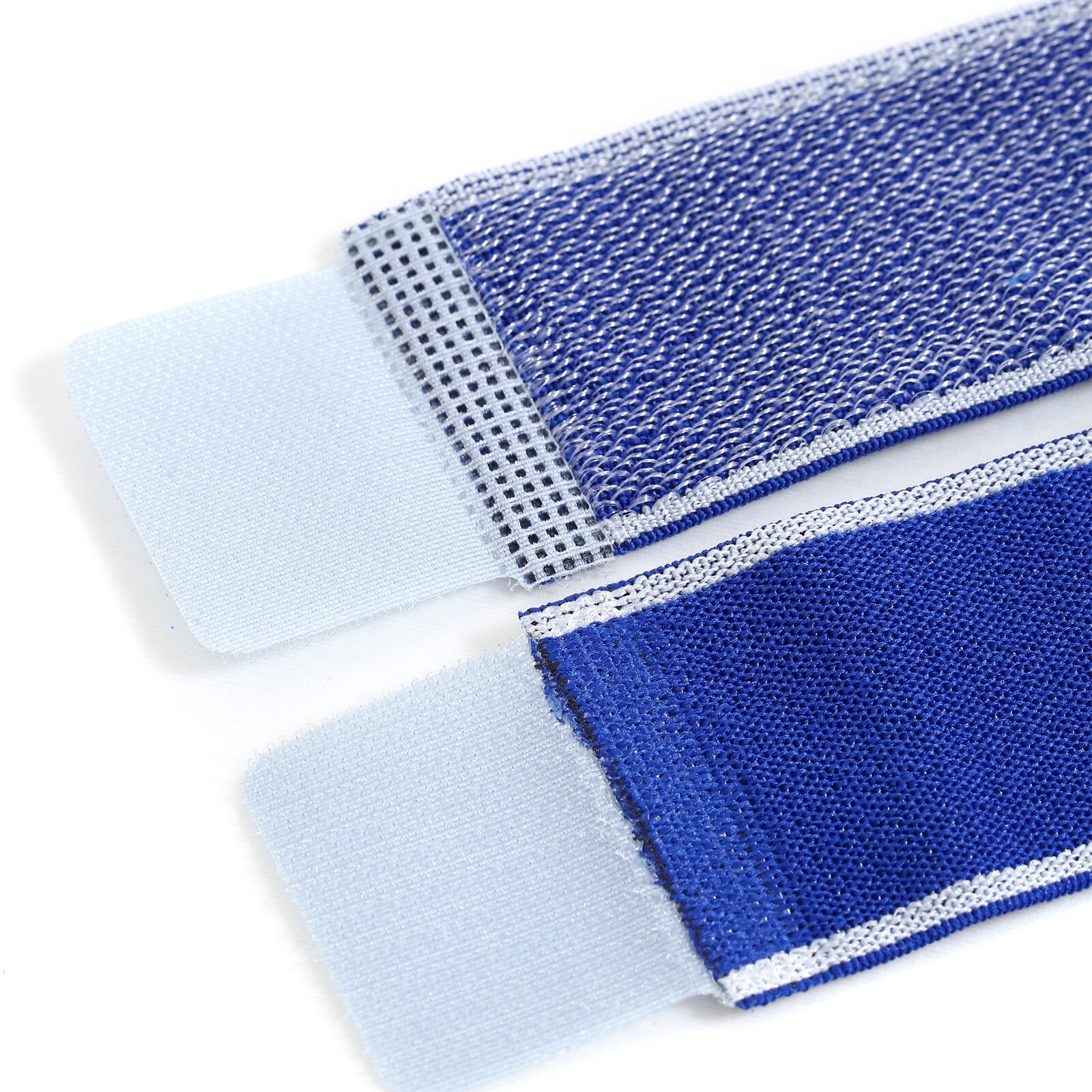 Blauw Breien Compressie Enkel Brace Mouwen, Voet Bescherming Met Anti-Slip Band, voor Sport Fitness, Mannen En Vrouwen