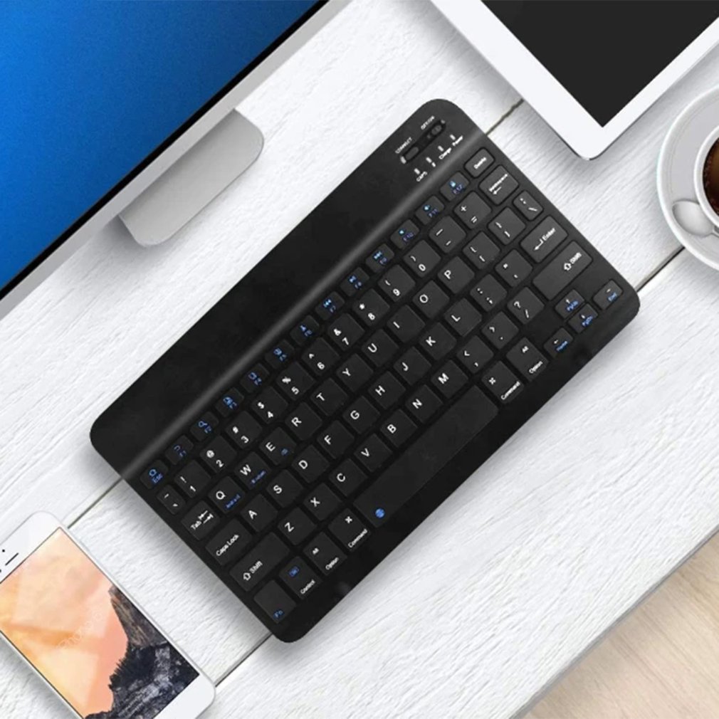 Mini Drahtlose Tastatur Bluetooth Tastatur Für ipad Telefon Tablette Gummi tastenkappen Wiederaufladbare tastatur Für Android ios Fenster