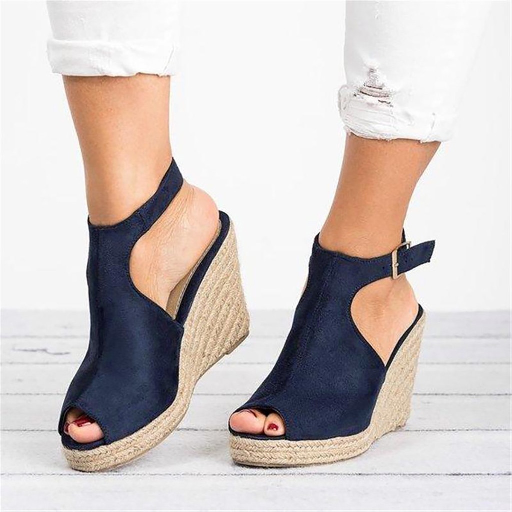 Coneed Platform Sandalen Wiggen Schoenen Voor Vrouwen Hakken Sandalias Mujer Zomer Klomp Vrouwen Zapatos De Hombre JUNE12
