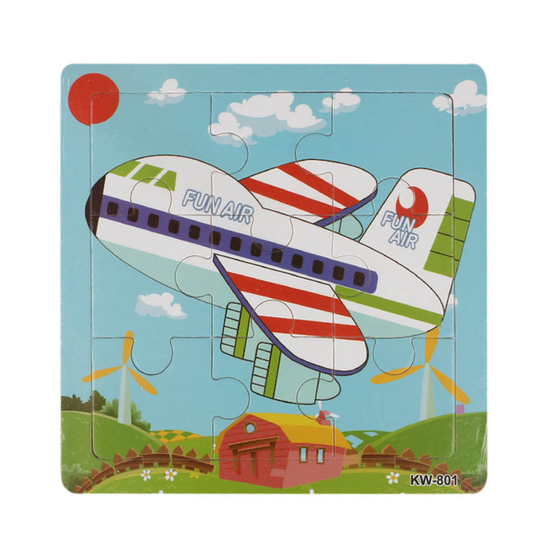 Houten Vliegtuigen Jigsaw Speelgoed Voor Kids Onderwijs En Leren Puzzels Speelgoed Z904