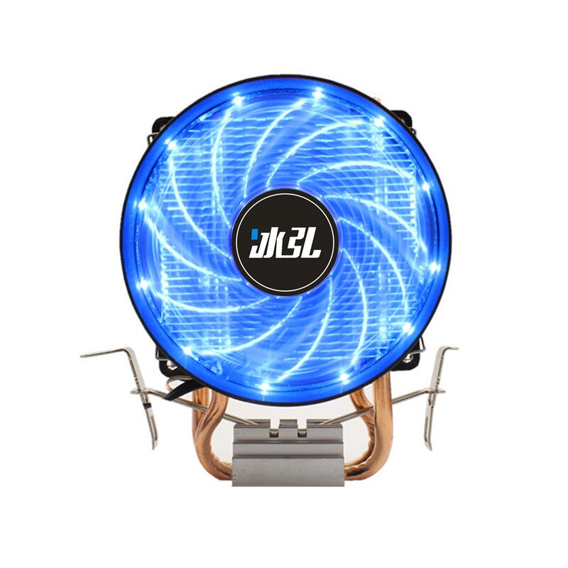 BINGHONG Intel Amd CPU Cooler Radiator RGB Cpu Cooler fan Cooling 8cm 2 Heatpipe For 775 1366 1151 1155 Am2 Fm2