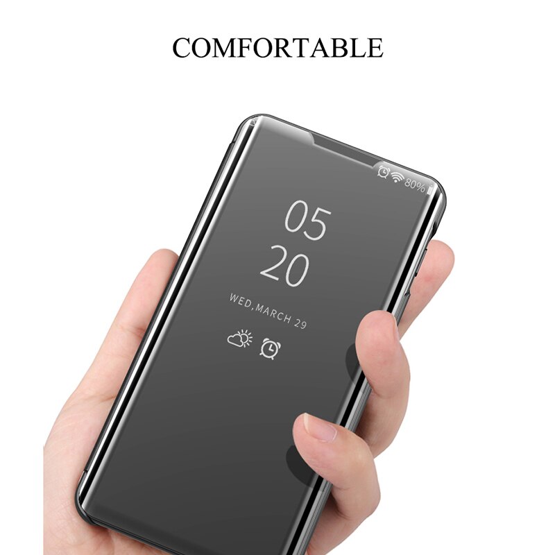 Uftemr Cassa Del Telefono per LG Velluto Copertura Della Cassa 6.8 "Del Basamento Dello Specchio di Cuoio del PC chiaro Visualizza di Vibrazione Shockproof Coprilibro per LG Velluto 5G