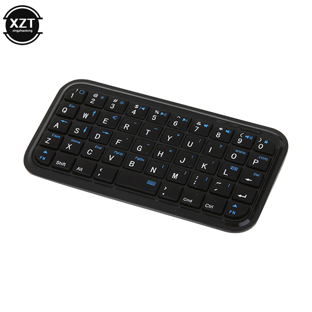 Mini teclado inalámbrico de tamaño de viaje, compatible con Bluetooth 3,0, recargable, pequeño, portátil, de 78 teclas, para tabletas y teléfonos