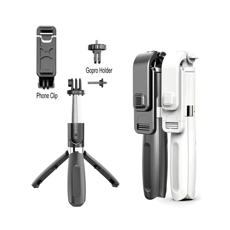 4 In1 Bluetooth Draadloze Selfie Stok Statief Opvouwbare & Monopods Universal Voor Smartphones Voor Gopro En Sport Action Camera