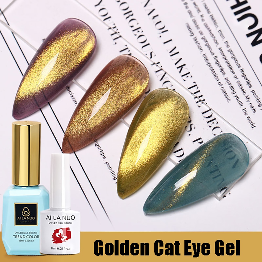 15M/L8ml Shining Glitter Spar Breed Cat Eye Uv Led Gel 3D Effect Manicure Lak Nail Gel Polish vernis Fototherapie Lijm