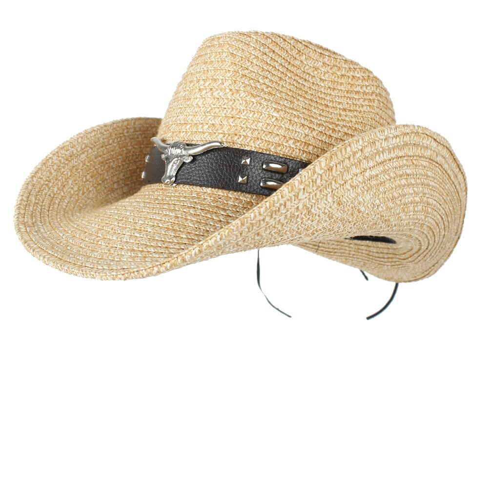 Frauen Hohl Western Cowboy Hut Dame Sommer Stroh Bohemian Quaste Sombrero Hombre Strand Cowgirl Jazz Sonnenhut