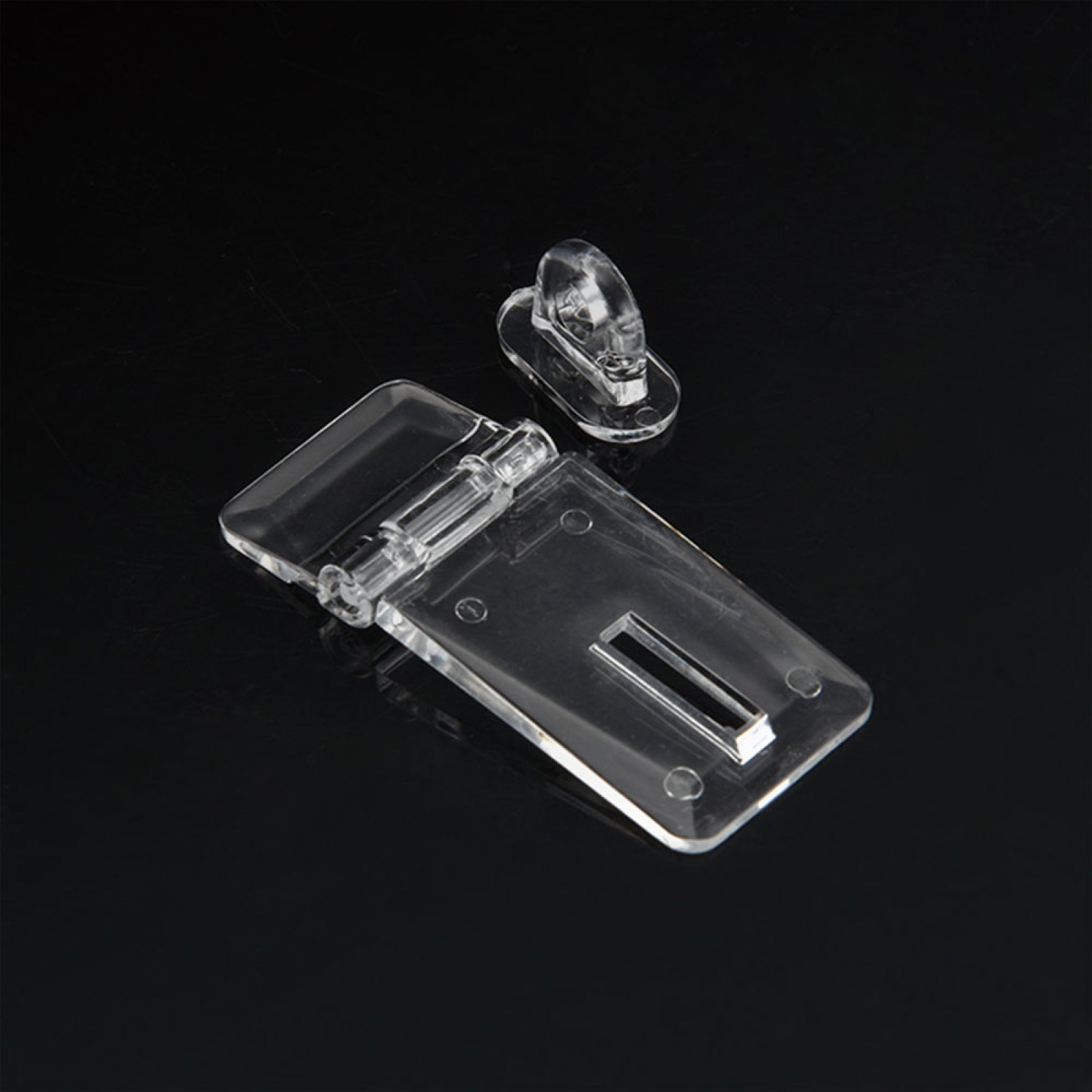 ​Transparent Lock Acrylic Door Box Drawer Lock Hinge Door Latch Plastic Clasp Buckles Clear Acrylic Hasp & Staple Set 1/2/5pcs