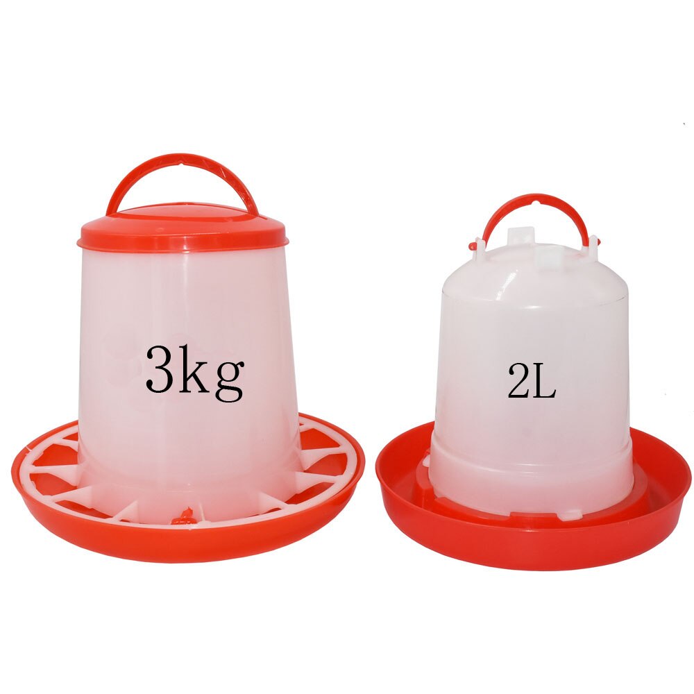 3 kg kyllingedrikker/foderhane høne drikkekopper foderkop husdyr fjerkræ kyllingefarm fodring vanding forsyninger
