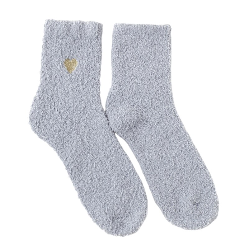 Fuzzy Wintersokken voor dames, verdikte warme slaapsokken, pantoffels