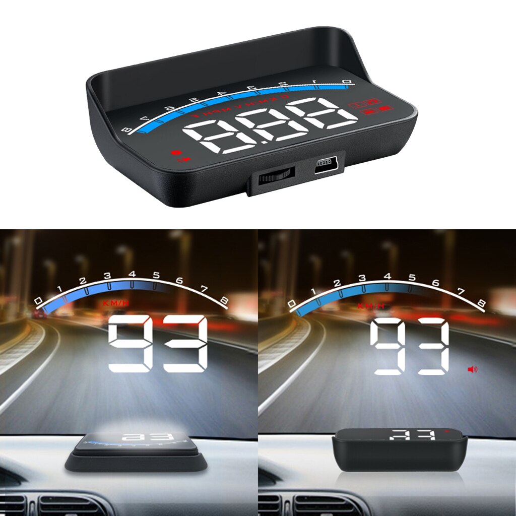 Velocímetro Digital M6S para coche, odómetro, pantalla Head Up, alarma de advertencia de exceso de velocidad, HUD
