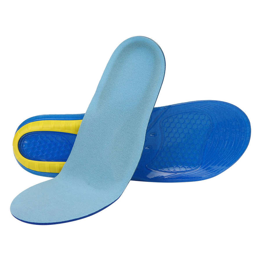Sport Running Inlegzolen Siliconen Sockliner Verminderen Shock En Ademende Binnenzool Verhogen Hoogte: Male size