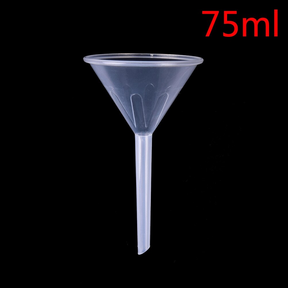 1/2 "75Ml Mond Dia Laboratorium Transfer Parfum Mini En Duidelijke Witte Plastic Filter Trechter