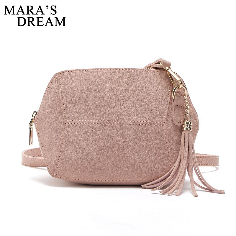 Bolso cruzado de ante para mujer, bandolera de ante, bolsos de hombro mensajero de para chica, bolsos de playa con borlas para vacaciones: F Pink