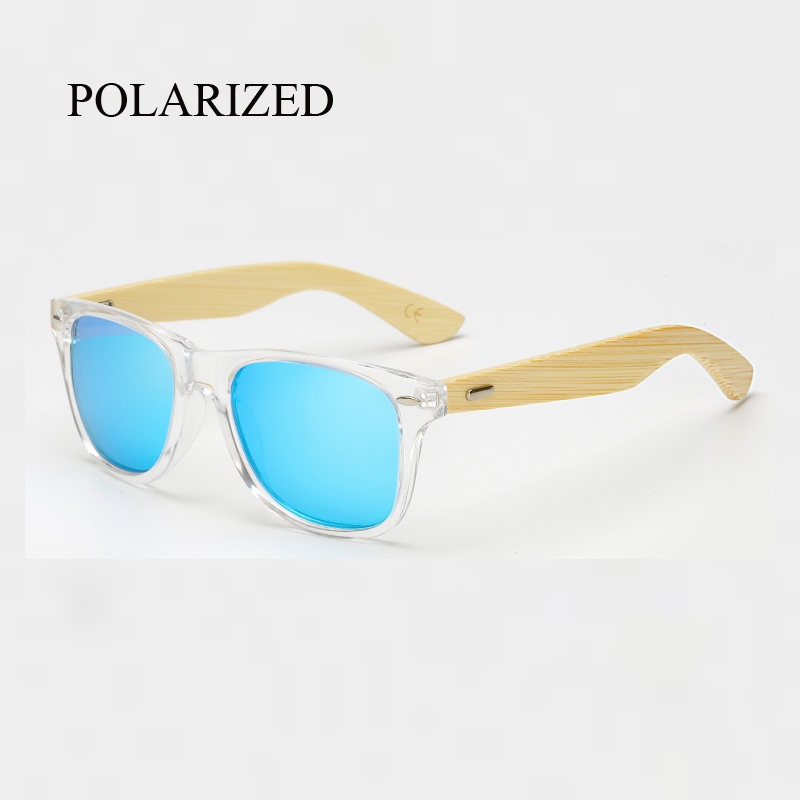 Gafas de sol polarizadas de madera de bambú cuadrado para hombre y mujer, gafas de sol Polaroid para hombre y mujer, gafas de sol retro hechas a mano de color rosa: KP1501 C63