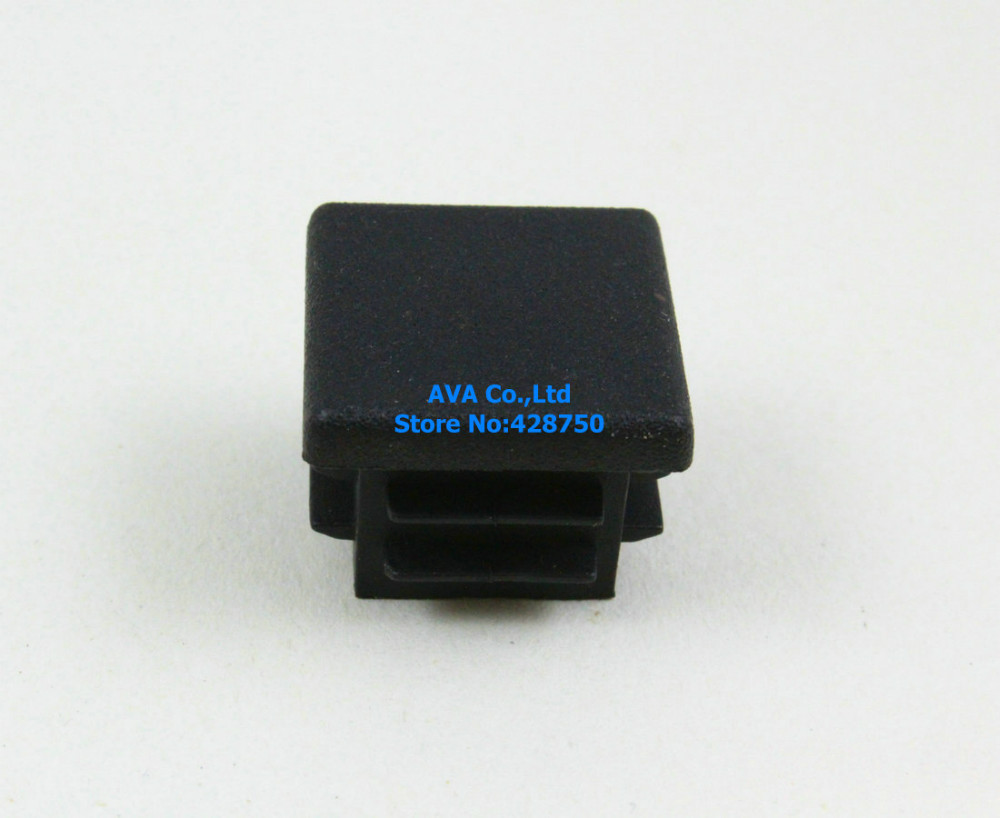 20 Pieces 20mm Square Plastic Insert Cap Tube End Cap
