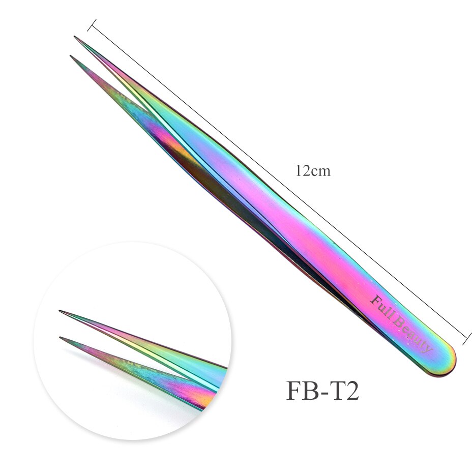 Raka+böjda ögonbryn ögonfranspincett nagelkonstverktyg rosa nipper för plockare strass dekorationer klistermärke verktyg  e311/ fb-t -1: Fb -t2