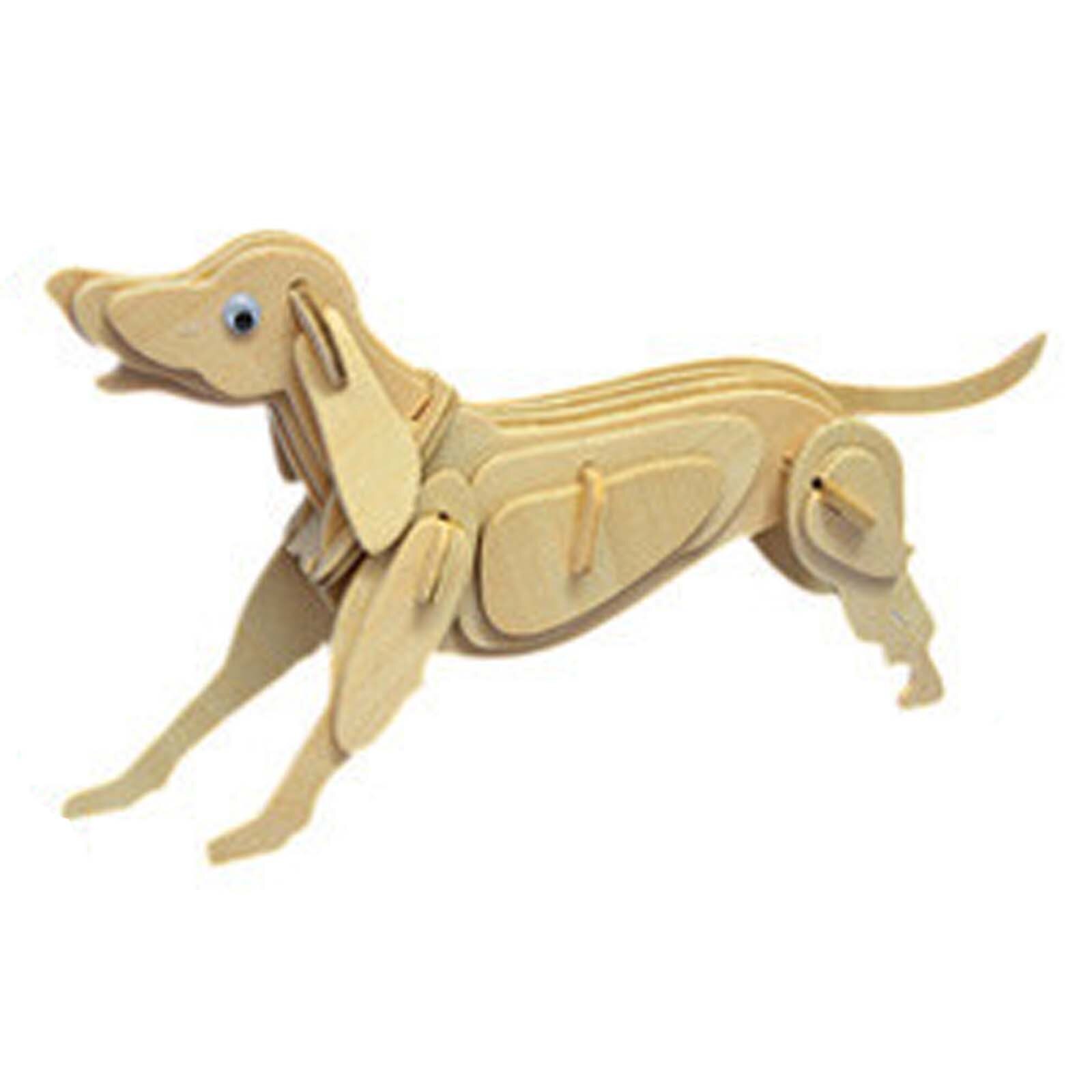 1pcs 3D In Legno giocattolo di puzzle Puzzle Tridimensionale Modello Animale Per Bambini di caratteri Regali di sviluppare la capacità di bambini di intelligenza: dog