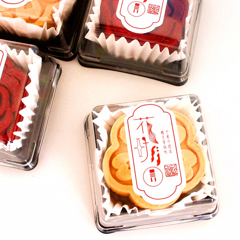 120 stks Mid-herfst Festival Mooncake Sticker Labels voedsel Seals, stickers voor party seals
