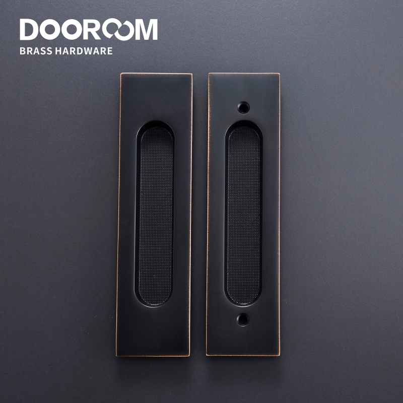 Dooroom Brass Sliding Door Handles Modern American Push Pull Hidden Pulls Interior Living Room Bathroom Balcony Kichen Keyless