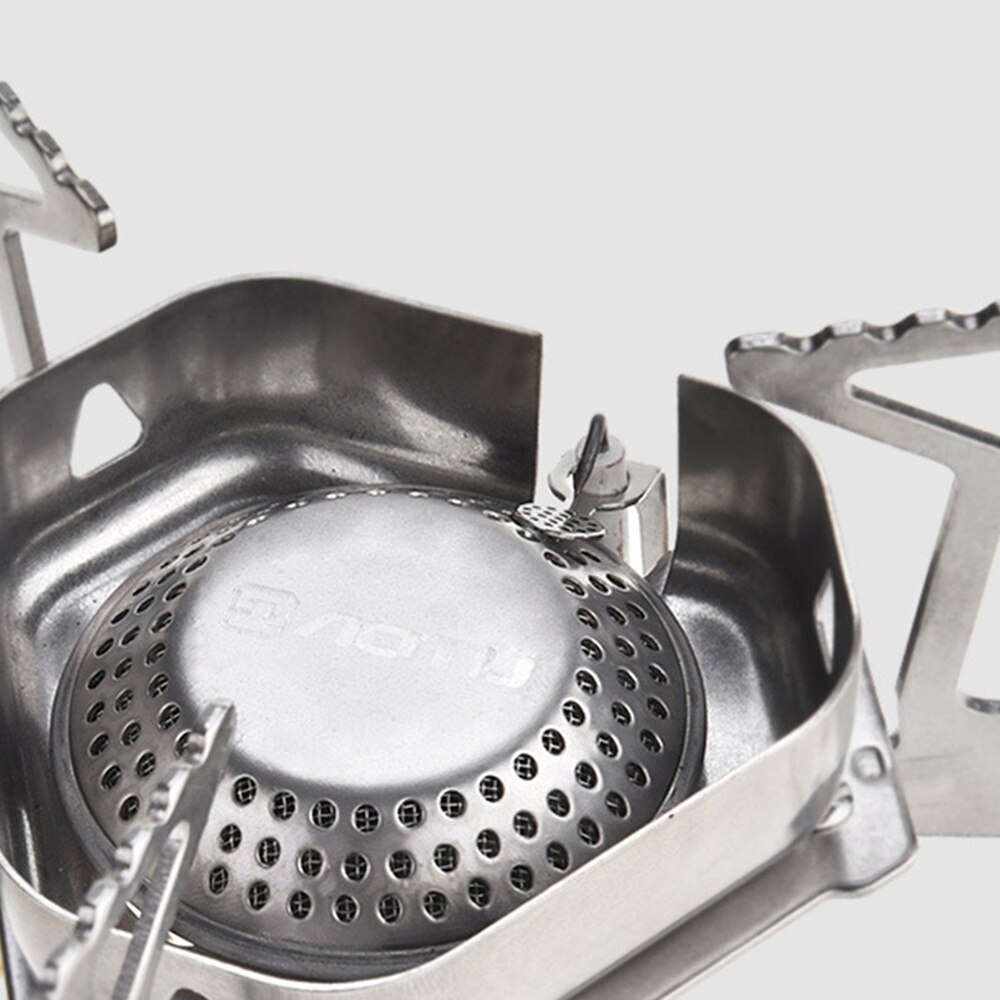 Camping Windbreak Burner Outdoor Portable Gas Stove Pot Grill Folding Burner Electronic Ignition Cooker Outdoor Cooking Camp