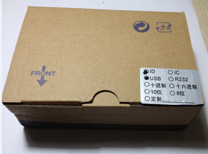 125Khz RFID Card Reader Proximity Sensor USB EM4100 Cards Adjustable Formats Reader + 2 Pcs RFID Access EM ID Cards