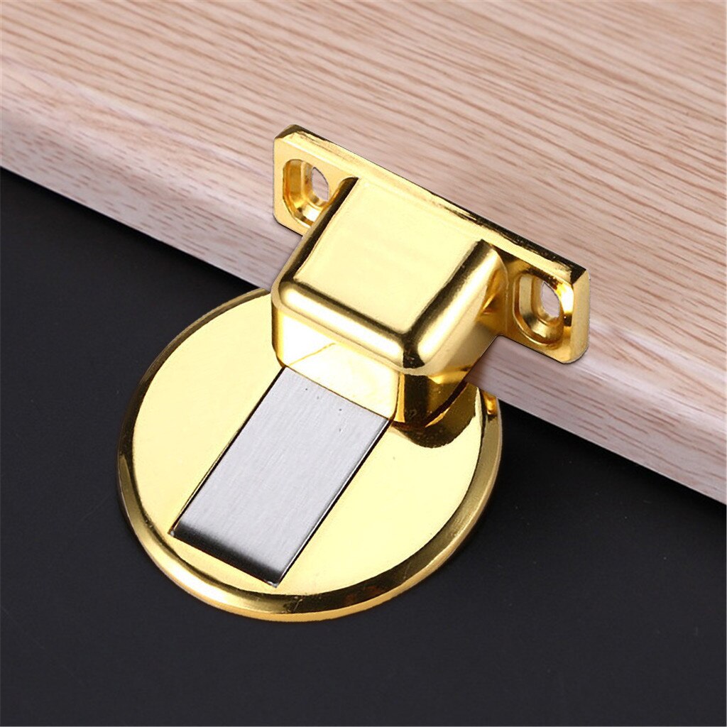 Magnetische Tür halt Zink-legierung Tür Stopper Versteckte Tür Halfter CatchFloor Nagel-freies Unsichtbare Anti-kollision Saug Türstopper #38: Tür  halt F