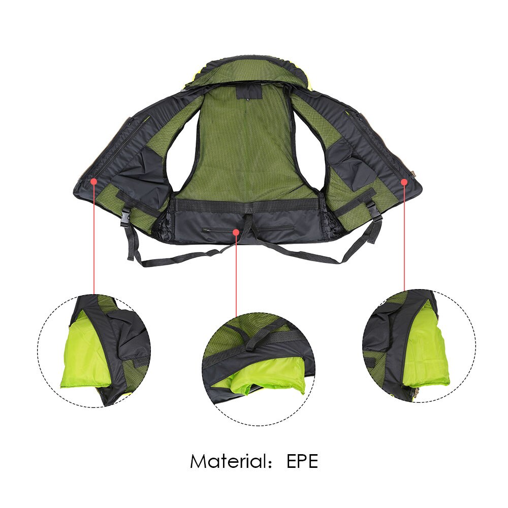 Lixada Fishing Life Vests Adult Unisex Swimming Life Jacket Polyester Survival Safety Life Vest For Drifting Boating Kayak L-XXL