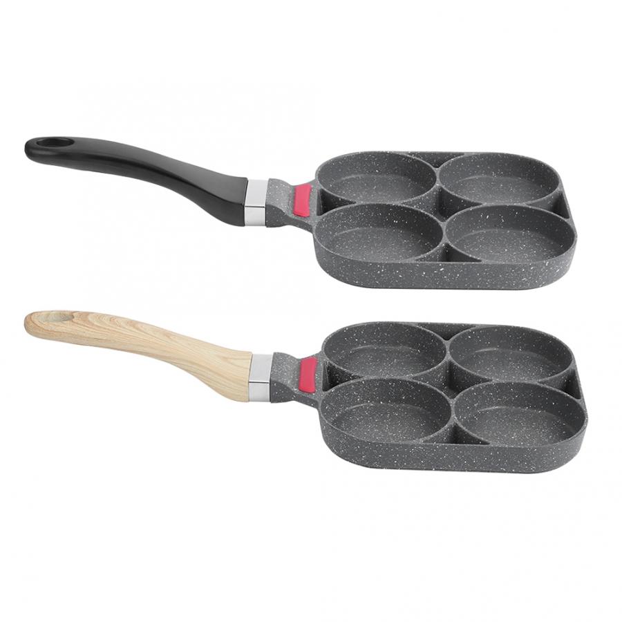 Kitchen Breakfast Pancake Cooking Pan Aluminum Frying Pan Mold for Egg Hamburger with Handle Kitchen Cooking