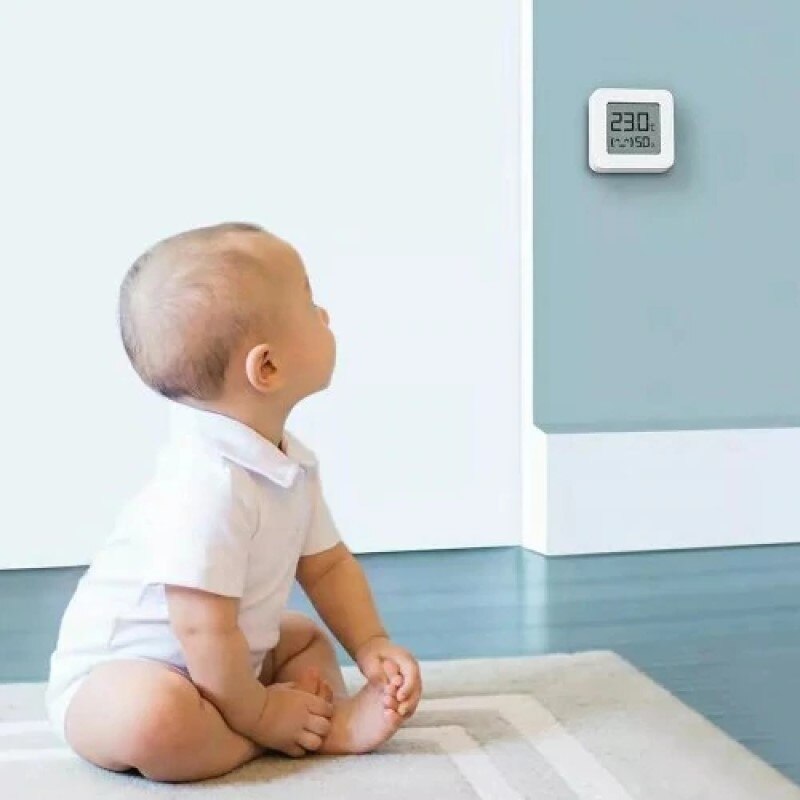 Termómetro higrómetro digital eléctrico inteligente inalámbrico xiaomi mijia 2 con bluetooth disponible en stock. funciona con la aplicación mijia.