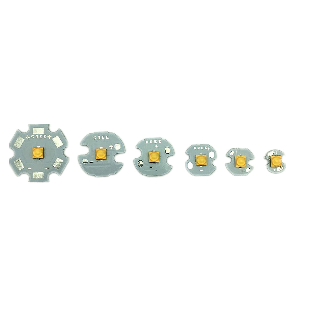 10pcs Cree XTE XT-E R5 5W Warm White 3000-3200K LED Chip+ 1.5-4V LED flashlight chip with 20/16/14/12/10/8MM pcb