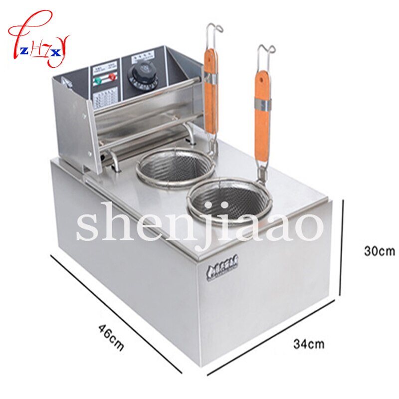 MY-EH81M cocina de pasta eléctrica caldera de acero inoxidable doble pasta olla fideos máquina Cocina eléctrica para Fideos 2500w 220v
