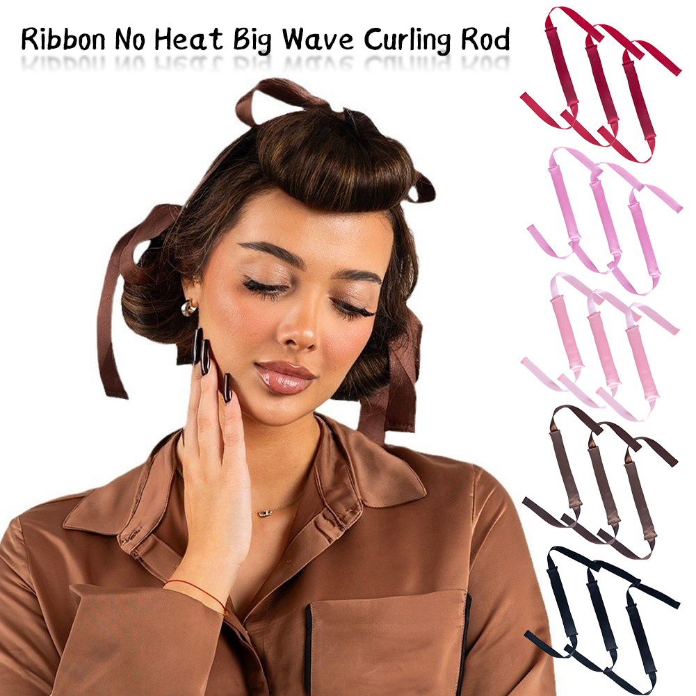 Bigoudi sans chaleur, rouleaux paresseux, tiges de curling sans chaleur, bande de sauna, bigoudis doux, boucles de sommeil de nuit, outils de coiffure, 3X