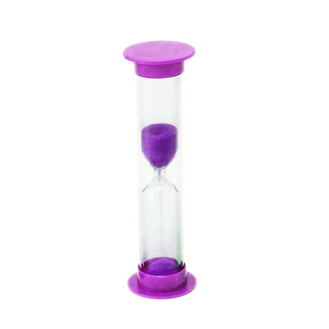 3/5/10 Minutes Sand Timer Glass Sand Dropping Time Counter Glass Hourglass Timer Clock Household Decor Kids Toothbrush Timer: Purple / 3min