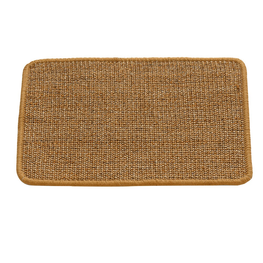 Tablero rascador para gatos y gatitos, Sisal, tablero rascador para gato, poste de rascado, esterilla de juguete para refrigeración, Alfombra de cama, almohadilla protectora para muebles: light tan 30x40cm