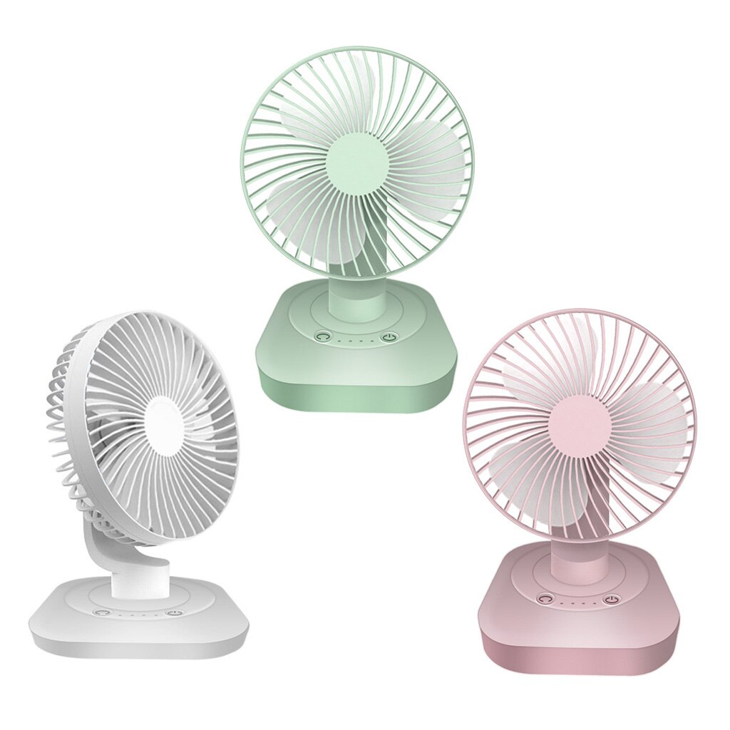 Laptop Cooler Cooling Fan ,3000mAh USB Rechargeable 120 Degree Oscillation Desk Fan, 3 Gear Shaking Head Fan for Home Office