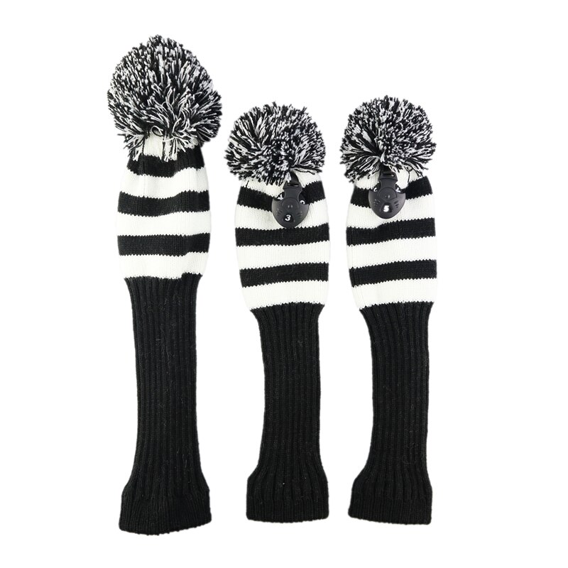 NRC Golf 3 pcs/set Wood Headcover for Driver Fairwaywood Knitted Covers 460cc 135 set