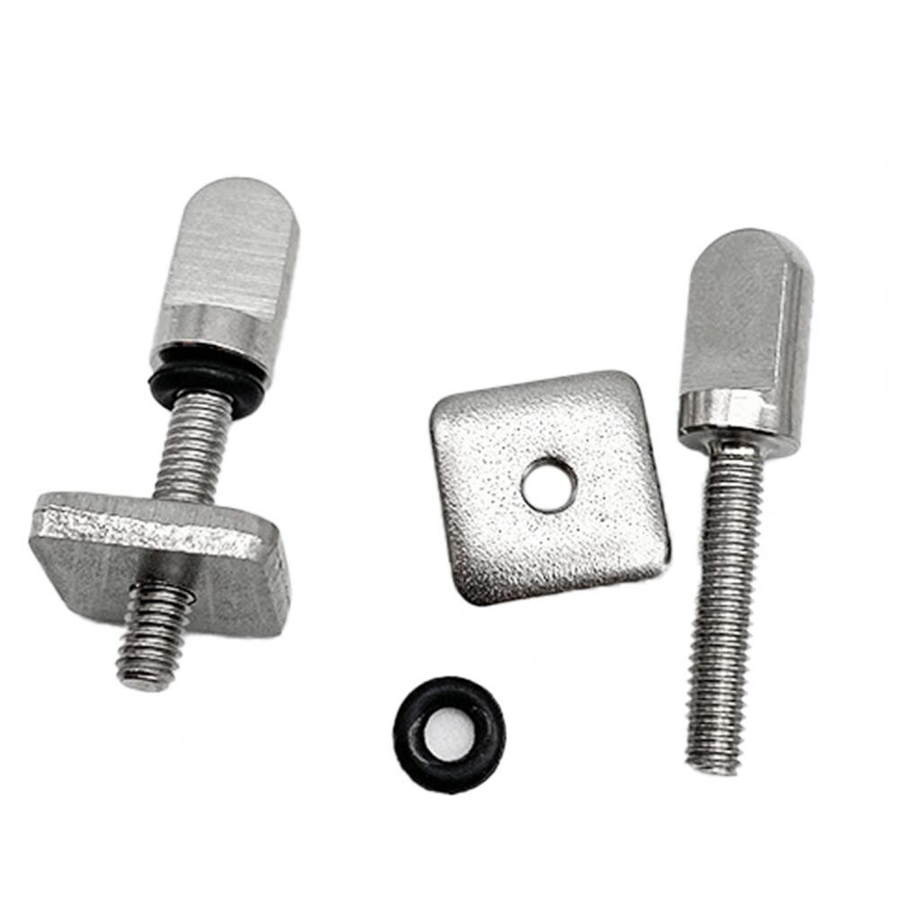 6 stück finnenschrauben mit platte, edelstahl, surfbrett-daumenfinne, longboard-schraube, board-finnenschrauben, surfzubehör