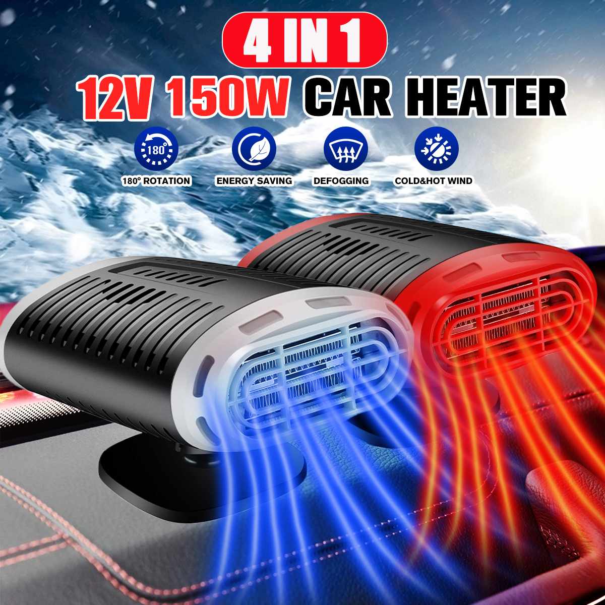12V 150W Auto Heater Elektrische Verwarming Verwar – Grandado