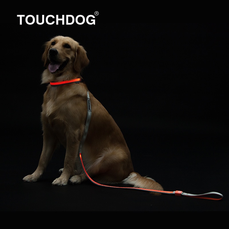 Touchdog koiran valjaat led valot koiran talutushihna heijastavat koiran kaulapannat valjaat koirille lemmikkitarvikkeet pienet keskisuuret koirat