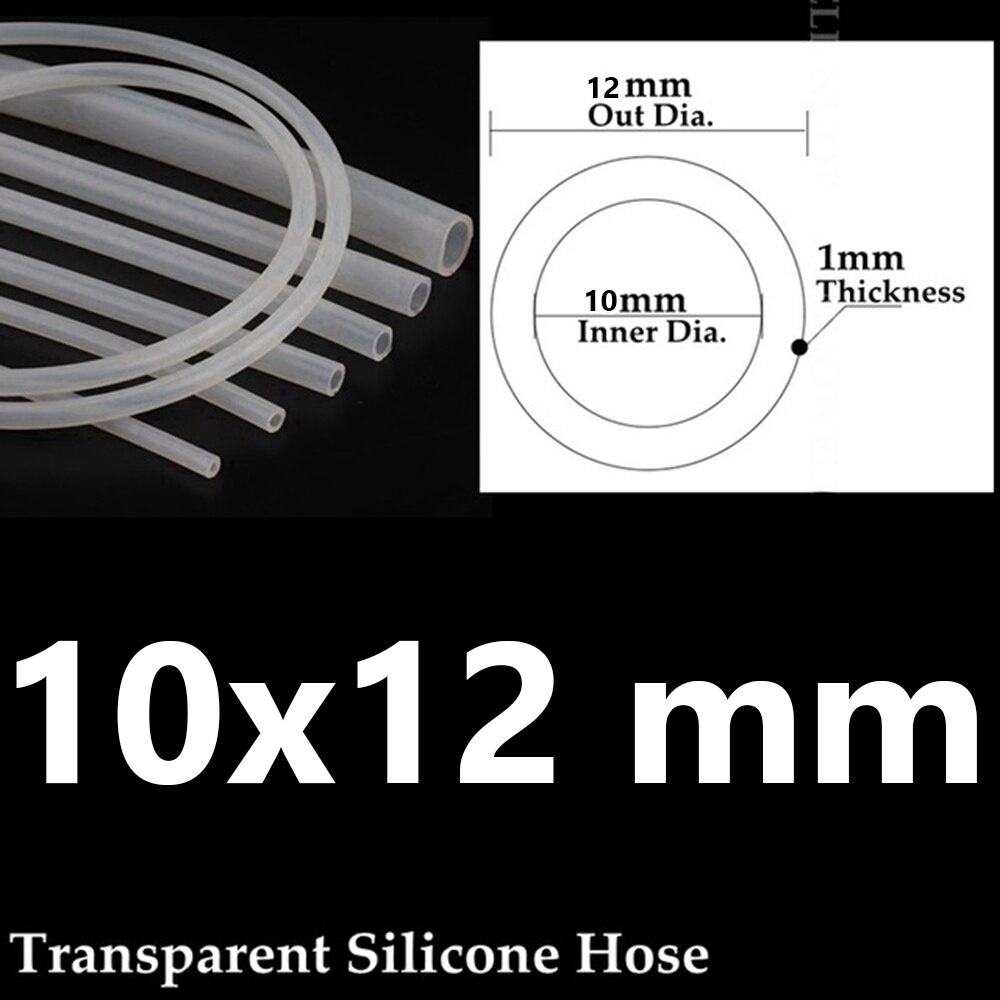 1 Meter, transparent silikon schlauch, flexibel gummi schlauch, PVC schlauch, durchmesser 4, 6, 8 10 12 14 16 18mm: 12 mm
