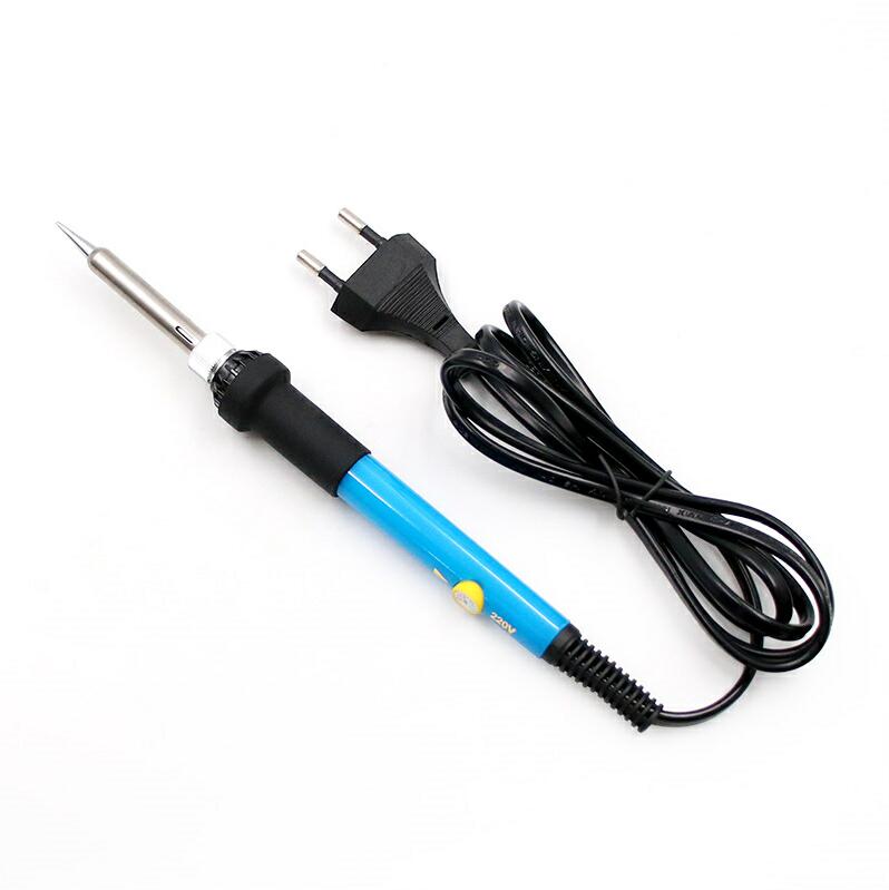 Adjustable Temperature Electric Soldering Iron 220V 110V 60W Welding Solder Rework Station Heat Pencil 5pcs Tips Repair Tool: Solder Iron / EU
