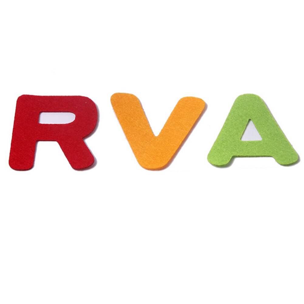 26pcs English Alphabet Kids Home Non-woven Fabric Sewing Cartoon DIY Craft Felt Letters Needlework Kindergarten Decoration