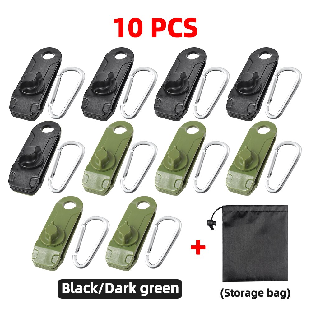 Tent Tarp Clips Luifel Dekzeil Klem Set Met Zware Lock Jaw Grip Auto/Zwembad Cover Fasteners Winddicht Outdoor Accessoires