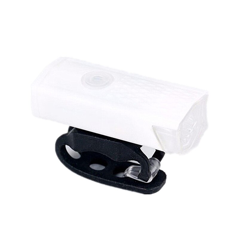 Sykkellys usb oppladbar 300 lumen 3 modus sykkel frontlys lampe sykkel frontlys sykling ledet lommelykt lykt: Hvit