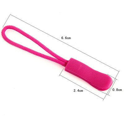 10 Stks/zak PVC Rits Trekkoord Rits Pull Puller End Fit Touw Tag Fixer Zip Koord Mix Kleur voor Kledingstuk tassen: Style 9