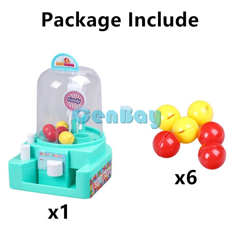 Mini Klaue Arcade Kran Candy Grabber Catcher Kleine Ball Kran Maschine Kinder Handheld Fangen Puppe Ball Grabber für Kinder