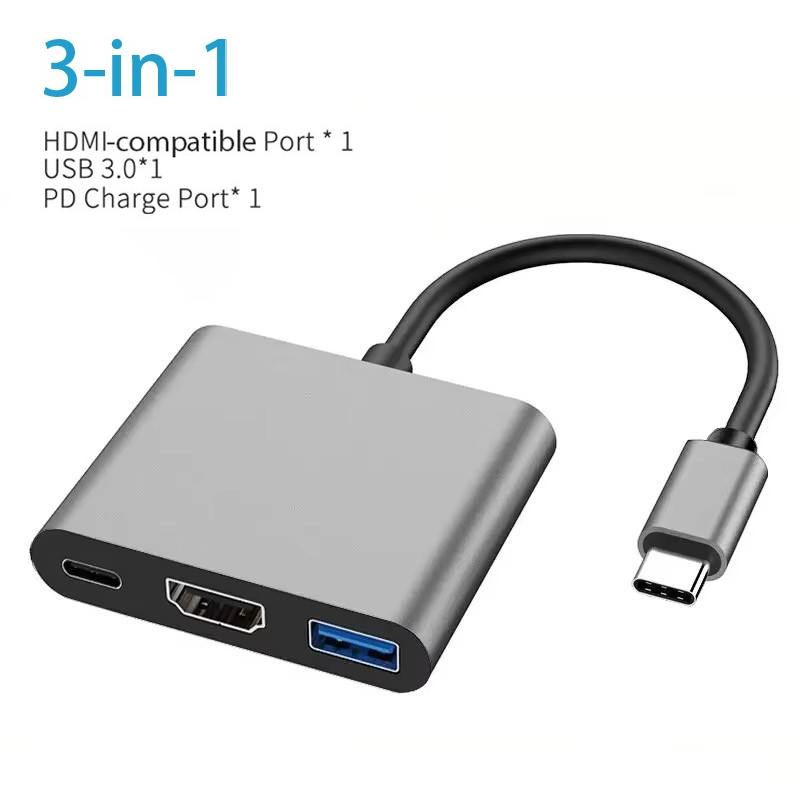 USB C HUB Type C Splitter Thunderbolt 3-dockingstation Laptopadapter met voor Macbook Air M1 iPad Pro