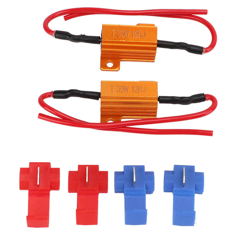 Load Resistor Set 35W 12Ohm Load Resistor for LED Turn Signals for Fog Lights for DRL