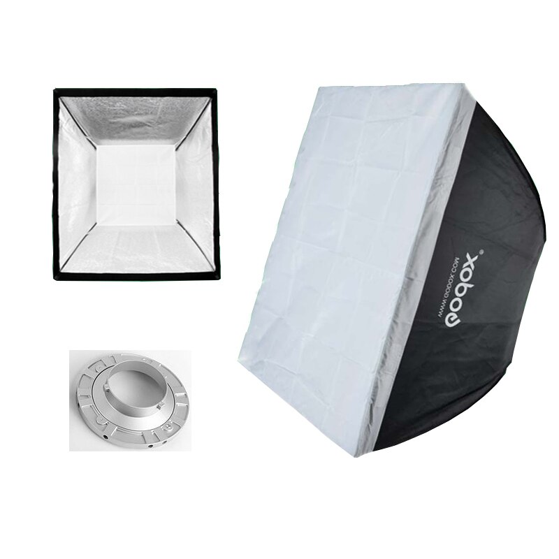 Godox 24"x 24" 60*60cm Softbox Reflective Soft box Diffuser with Bowens Mount for Pro Photography Studio Strobe Flash Light
