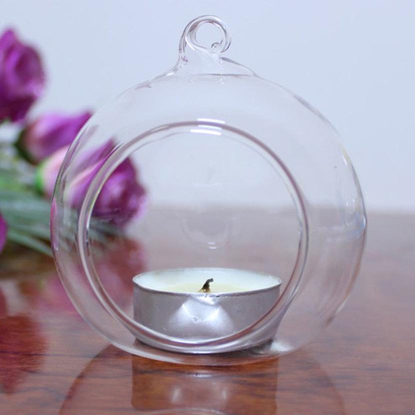 Nuptio 24 Pcs Hanging Glass Tealight Holders - 2.36" Diameter Globes With Jute String For Wedding, Christmas, Garden Decor - View #8